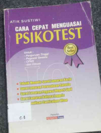 Image of Cara Cepat Menguasai PSIKOTEST