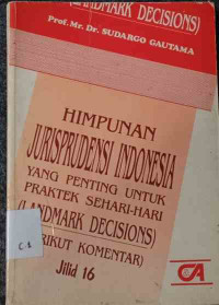 Image of Himpunan Jurisprudensi Indonesia (Jilid 16)