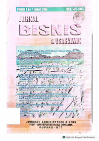 Image of Jurnal Bisnis Dan Usahawan