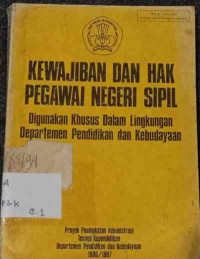 Image of Kewajiban Dan Hak Pegawai Negeri Sipil