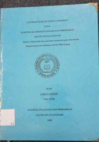 Image of Laporan PKL pada AKUB Effata Kupang