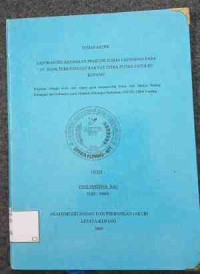 Image of Laporan PKL pada BPR Citra Putra Fatuleu Kupang