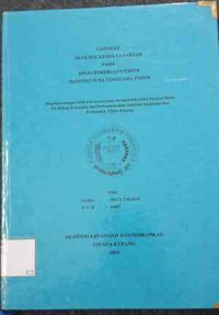 Image of Laporan PKL pada Dinas PU Prop. NTT