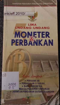 Image of Lima Undang-Undang Moneter & Perbankan