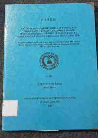 Image of Tanggapan Nasabah Terhadap Penetapan TSB Cab. SoE