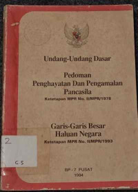 Image of Undang-Undang Dasar, P4, GBHN